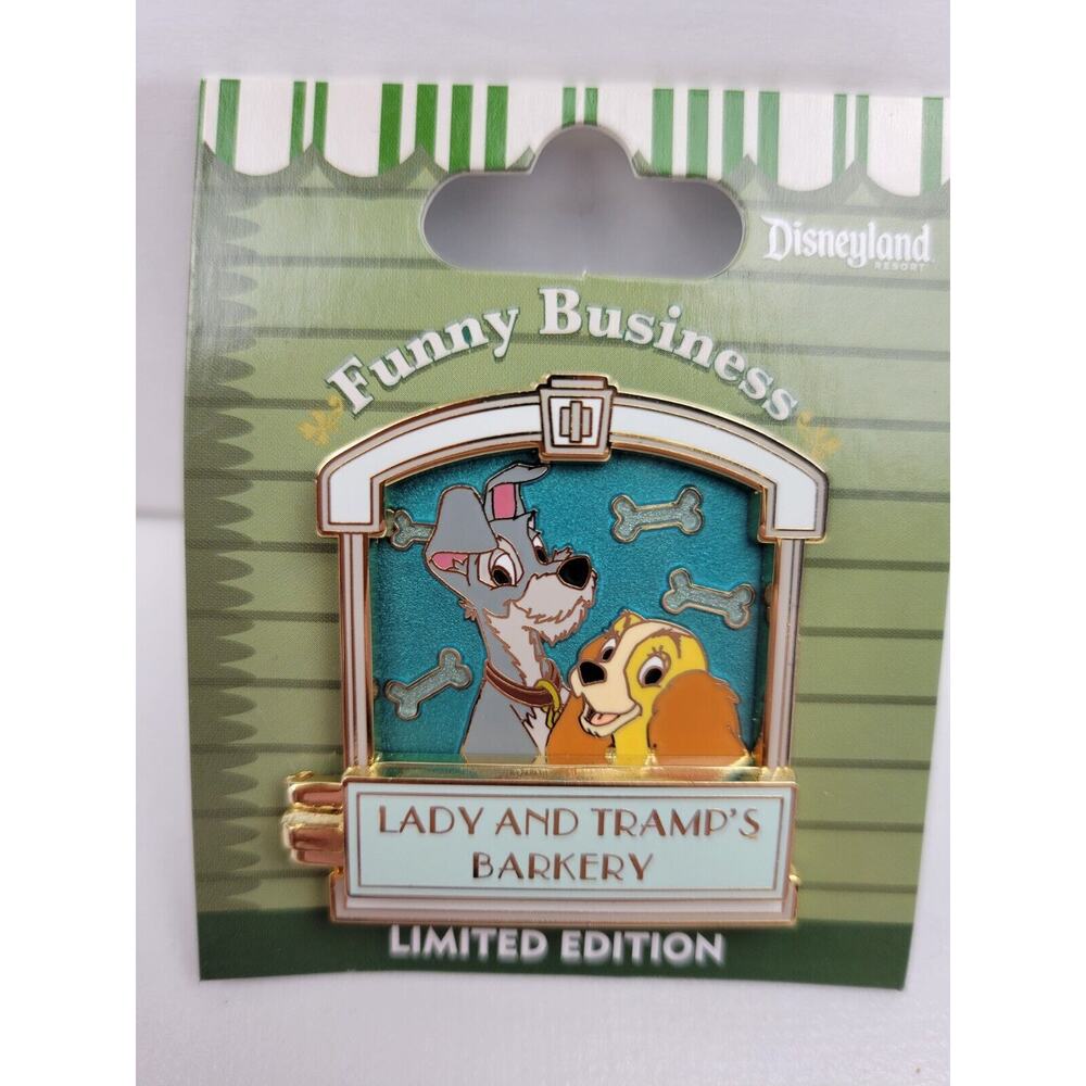 Disney Lady & The Tramp Funny Business Series Barkery Hinged Window Pin 2014